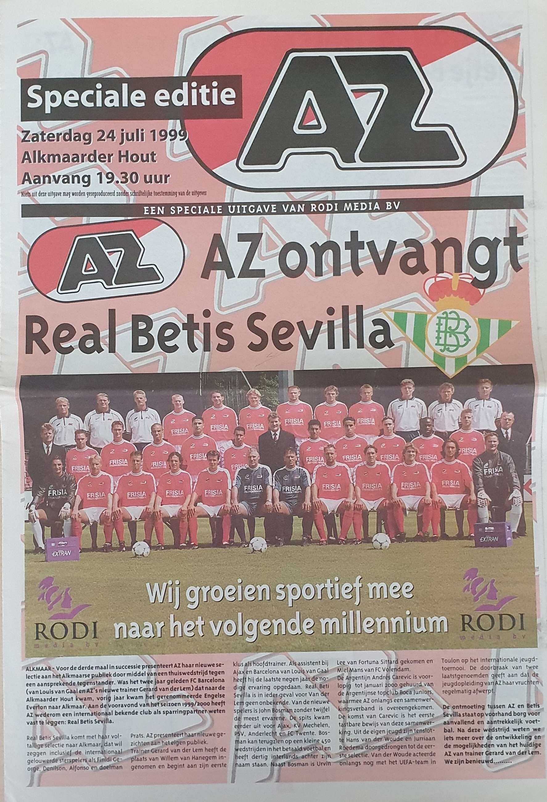 AZ Programma 24-jul-1999 Real Betis